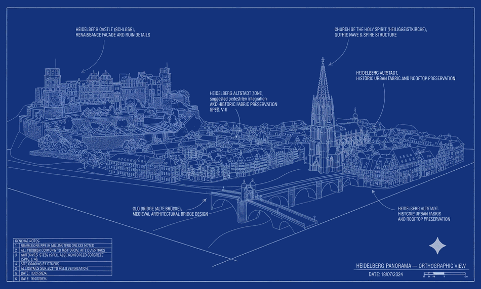 HEIDELBERG skyline blueprint